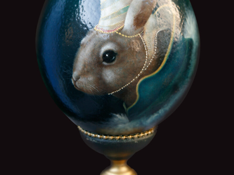 Struisvogelei met Feestkonijn